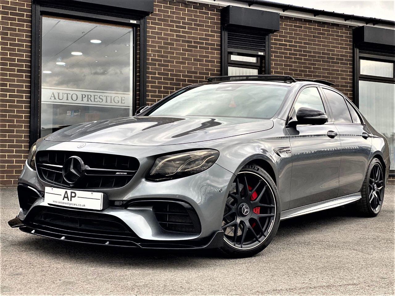 Mercedes-Benz E Class 4.0 E63 S 4Matic+ 4dr 9G-Tronic MEGA SPEC 1 OWNER Saloon Petrol Grey at Autoprestige Bradford