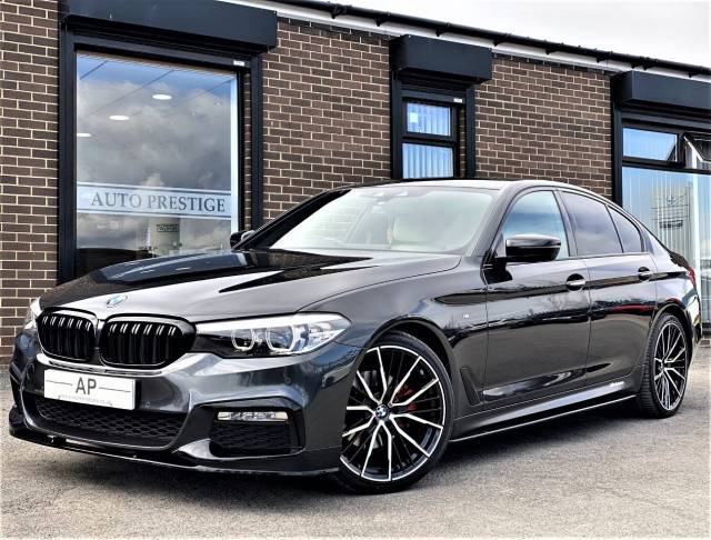 BMW 5 Series 2.0 520d M Sport 4dr Auto M PERFORMANCE AERO PACKAGE DARK GREY Saloon Diesel Grey