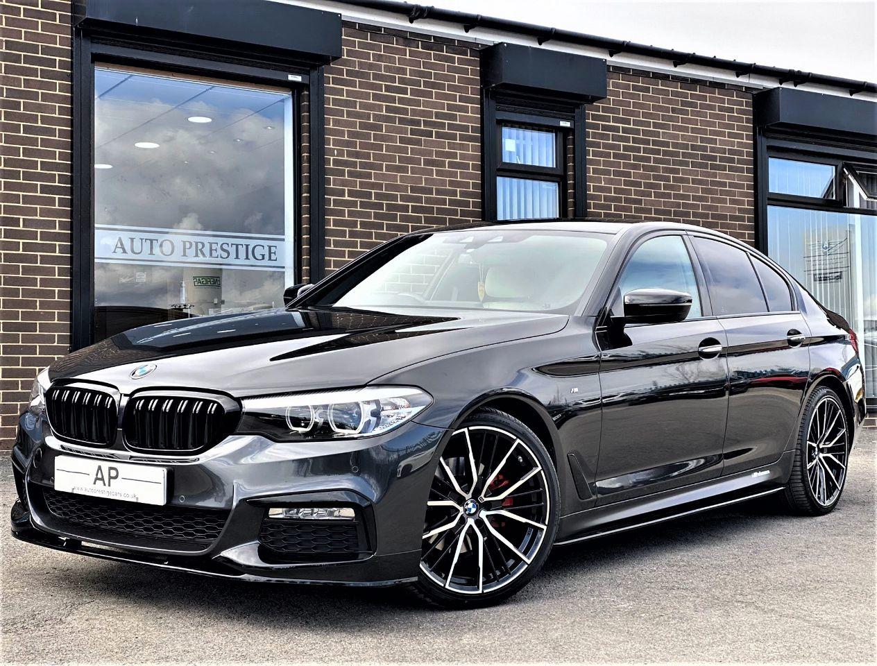 BMW 5 Series 2.0 520d M Sport 4dr Auto M PERFORMANCE AERO PACKAGE DARK GREY Saloon Diesel Grey at Autoprestige Bradford