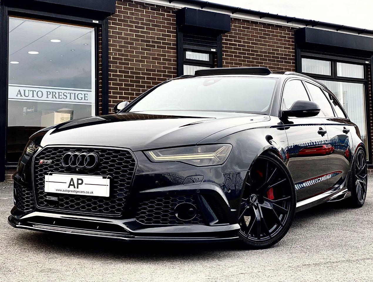 Audi RS6 4.0T FSI Quattro 5dr Tip Auto OVER 20K OF FACTORY UPGRADES AND MODIFCATIONS APR STAGE II 730 BHP Estate Petrol Black at Autoprestige Bradford