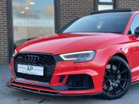 Audi RS3 2.5 TFSI RS 3 Quattro 4dr S Tronic STAGE 1 490BHP+PANROOF+BUCKETS+R/CAM+BRAND NEW DISCS/PADS Saloon Petrol Red