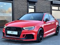 Audi RS3 2.5 TFSI RS 3 Quattro 4dr S Tronic STAGE 1 490BHP+PANROOF+BUCKETS+R/CAM+BRAND NEW DISCS/PADS Saloon Petrol Red