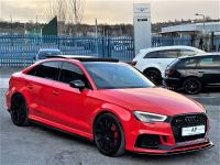 Audi RS3 2.5 TFSI RS 3 Quattro 4dr S Tronic STAGE 1 490BHP+PANROOF+BUCKETS+R/CAM+BRAND NEW DISCS/PADS Saloon Petrol Red