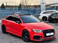Audi RS3 2.5 TFSI RS 3 Quattro 4dr S Tronic STAGE 1 490BHP+PANROOF+BUCKETS+R/CAM+BRAND NEW DISCS/PADS Saloon Petrol Red