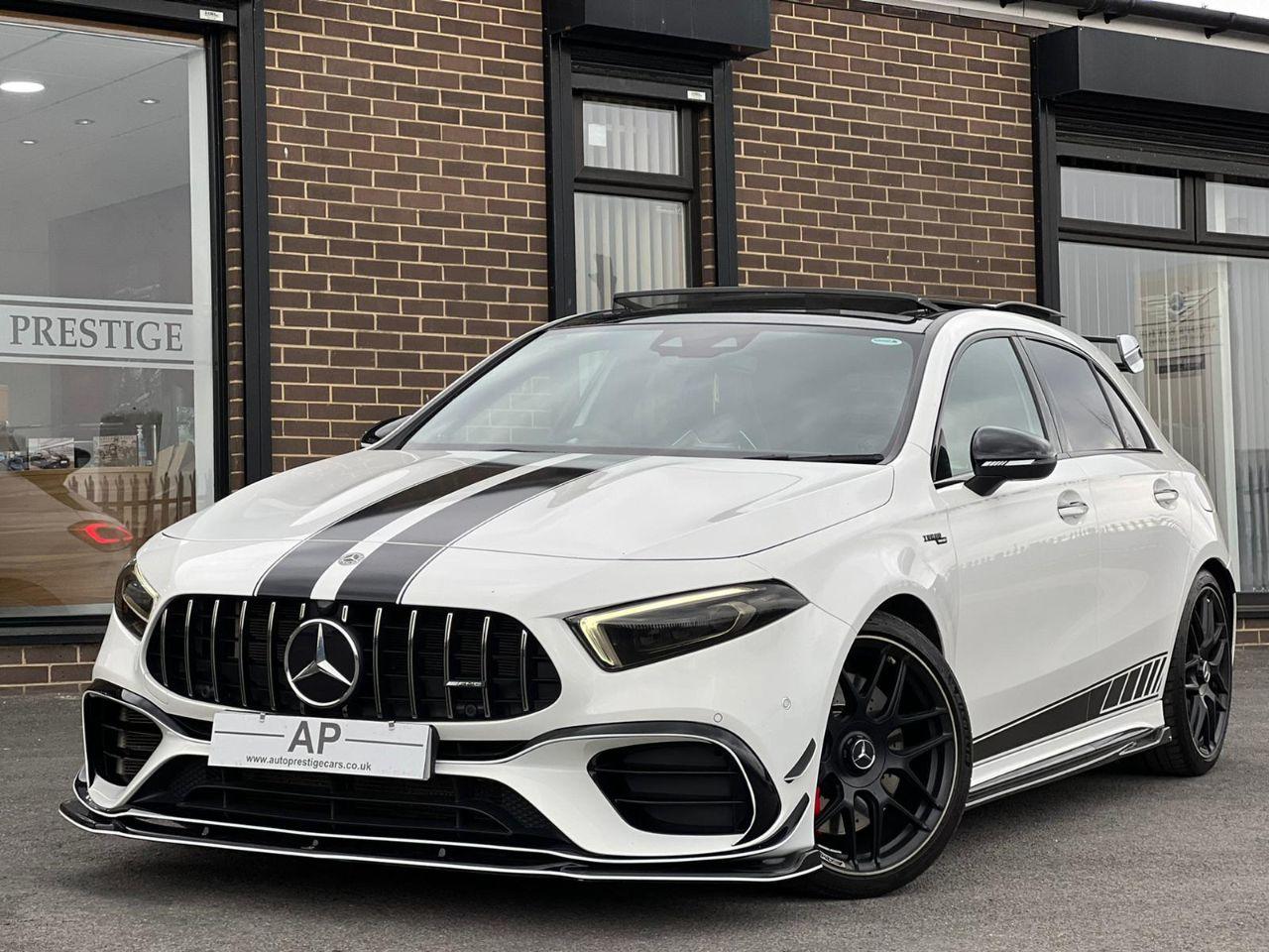 Mercedes-Benz A Class 2.0 A45 S 4Matic+ Plus 5dr Auto HUGE SPEC MAXTON KIT Hatchback Petrol White at Autoprestige Bradford