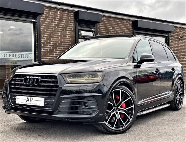 Audi Q7 4.0 SQ7 Quattro Vorsprung 5dr Tip Auto HUGE SPECIFICATION BLACK EDITION VAT Q TWIN TURBO V8 Estate Diesel Black