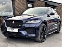 Jaguar F-Pace 3.0d V6 S 5dr Auto AWD 67 REG RARE DEEP BLUE WITH BLACK PACKAGE AND HUGE UPGRADES FROM FACTORY Estate Diesel Blue