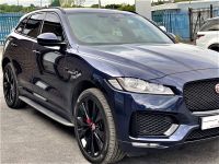 Jaguar F-Pace 3.0d V6 S 5dr Auto AWD 67 REG RARE DEEP BLUE WITH BLACK PACKAGE AND HUGE UPGRADES FROM FACTORY Estate Diesel Blue