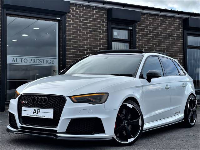 Audi RS3 2.5 TFSI RS 3 Quattro 5dr S Tronic [Nav] STAGE 1 POWER UPGRADES Hatchback Petrol White