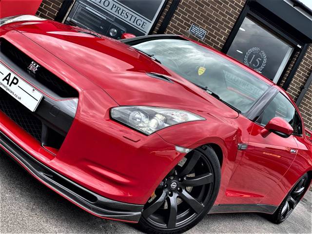 2009 Nissan GT-R 3.8 Black Edition 2dr Auto [Sat Nav] STAGE 1 POWER UPGRADE LOVELY BRIGHT RED WITH BLACK PACKAGE