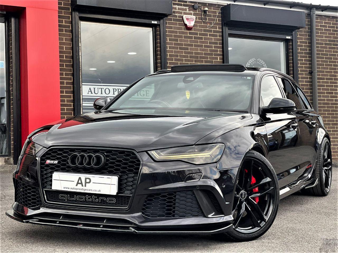 Audi RS6 4.0T FSI Quattro RS 6 5dr Tip Auto STAGE 1 690 RARE HAVANA BLACK Estate Petrol Black at Autoprestige Bradford