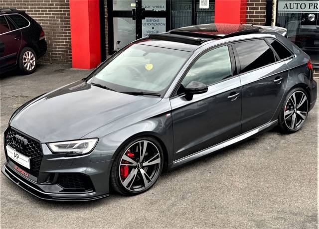 Audi RS3 2.5 RS 3 TFSI 400 Quattro Audi Sport Ed 5dr S Tronic PAN ROOF BUCKETS H AND R SPRINGS Hatchback Petrol Grey