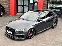 Audi RS3 2.5 RS 3 TFSI 400 Quattro Audi Sport Ed 5dr S Tronic PAN ROOF BUCKETS H AND R SPRINGS Hatchback Petrol Grey