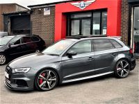 Audi RS3 2.5 RS 3 TFSI 400 Quattro Audi Sport Ed 5dr S Tronic PAN ROOF BUCKETS H AND R SPRINGS Hatchback Petrol Grey