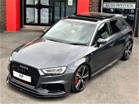 Audi RS3 2.5 RS 3 TFSI 400 Quattro Audi Sport Ed 5dr S Tronic PAN ROOF BUCKETS H AND R SPRINGS Hatchback Petrol Grey