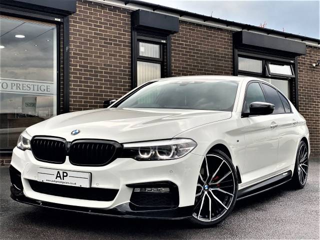 BMW 5 Series 2.0 520d M Sport 4dr Auto M PERFORMANCE PACK+20" ALLOYS+R/CAM Saloon Diesel White