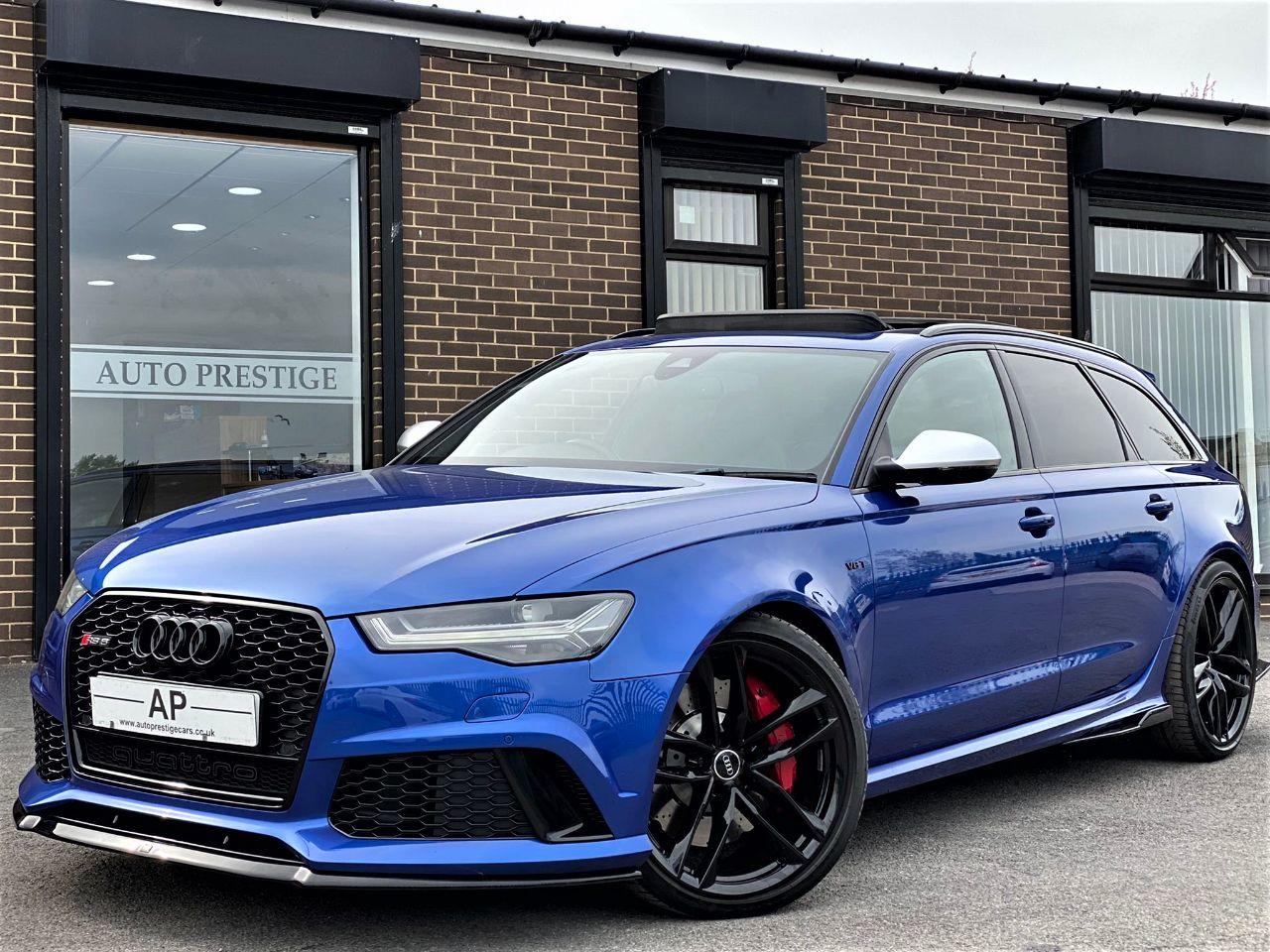 Audi RS6 4.0T FSI Quattro RS 6 5dr Tip Auto P-ROOF+DYNAMIC PACK+DYNAMIC STEERING+QUATTRO WITH SPORTS DIFF Estate Petrol Blue at Autoprestige Bradford