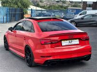 Audi RS3 2.5 TFSI RS 3 Quattro 4dr S Tronic STAGE 1 490BHP+PANROOF+BUCKETS+R/CAM+BRAND NEW DISCS/PADS Saloon Petrol Red