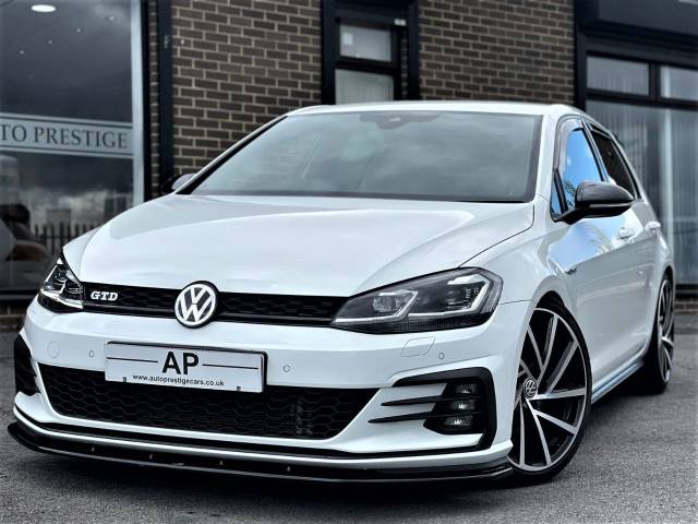 Volkswagen Golf 2.0 TDI 184 GTD 5dr DSG LOWEST MILEAGE EXAMPLE+H&R STANCE+19" SPIELBERGS Hatchback Diesel White