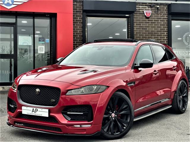 2018 Jaguar F-Pace 3.0d V6 S 5dr Auto AWD ADAIR RSV GTS WIDEBODY HUGE SPEC PAN ROOF DVD SYSTEM BLACK