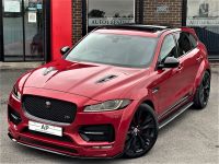 Jaguar F-Pace 3.0d V6 S 5dr Auto AWD ADAIR RSV GTS WIDEBODY HUGE SPEC PAN ROOF DVD SYSTEM BLACK Estate Diesel Red