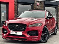 Jaguar F-Pace 3.0d V6 S 5dr Auto AWD ADAIR RSV GTS WIDEBODY HUGE SPEC PAN ROOF DVD SYSTEM BLACK Estate Diesel Red