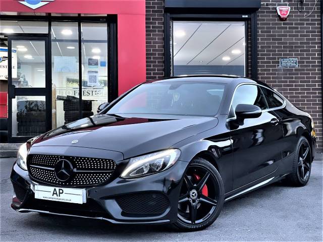 Mercedes-Benz C Class 2.1 C220d AMG Line 2dr Auto FMBSH+BLACK PACK Coupe Diesel Black