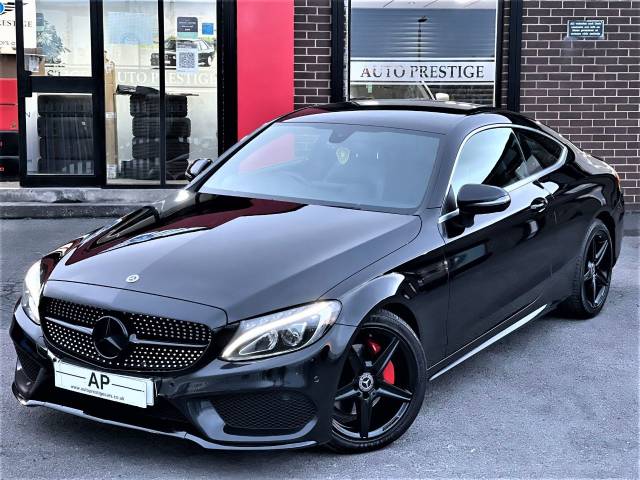 2018 Mercedes-Benz C Class 2.1 C220d AMG Line 2dr Auto FMBSH+BLACK PACK