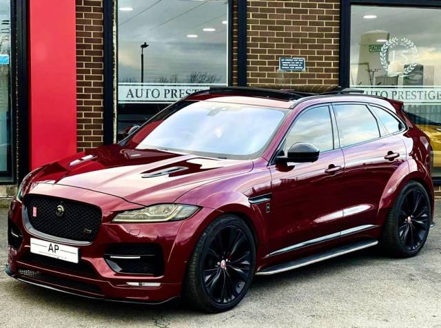 Jaguar F-Pace 3.0d V6 S 5dr Auto AWD ADAIR WIDEBODY 25k FACTORY AND WIDEBODY UPGRADES Estate Diesel Red