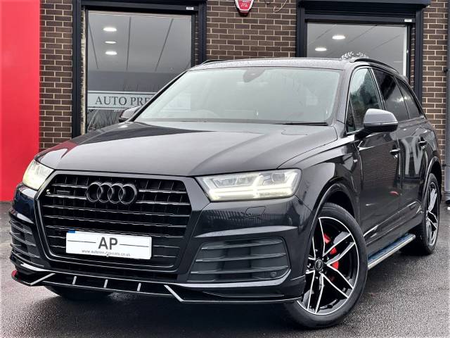 Audi Q7 3.0 TDI 218 Quattro S Line 5dr Tip Auto 1 OWNER+VAT QUALIFYING Estate Diesel Black