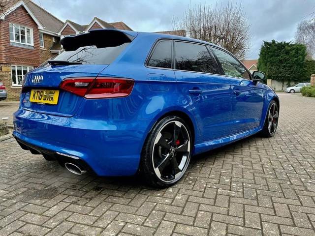 2016 Audi RS3 2.5 TFSI RS 3 Quattro 5dr S Tronic [Nav] AUDI EXCLUSIVE FACTORY SPRINT BLEU