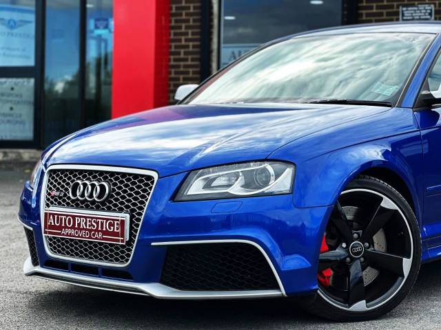 2012 Audi RS3 2.5T FSI Quattro 5dr S Tronic RAREST 1 OWNER LOW MILEAGE FASH SEPANG BLUE PEARL EFFECT