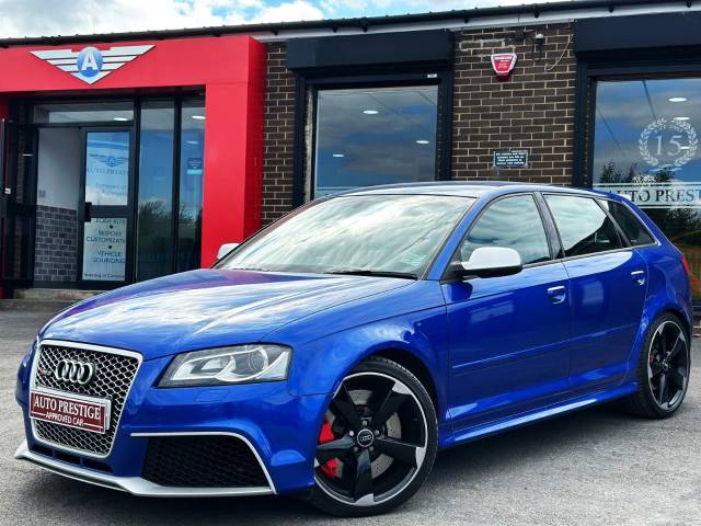 2012 Audi RS3 2.5T FSI Quattro 5dr S Tronic RAREST 1 OWNER LOW MILEAGE FASH SEPANG BLUE PEARL EFFECT