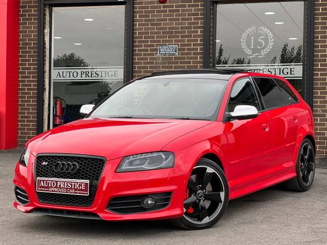 Audi A3 2.0 S3 Quattro Black Edition 5dr S Tronic [Technology] Hatchback Petrol Red