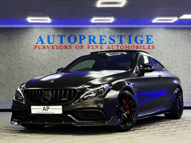 Mercedes-Benz C Class 4.0 C63 S Premium 2dr Auto DMS STAGE 2 640 BHP LSD OVER 10K SPEND SATIN BLACK BUCKETS Coupe Petrol Silver