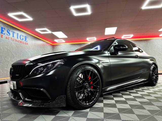 2016 Mercedes-Benz C Class 4.0 C63 S Premium 2dr Auto DMS STAGE 2 640 BHP LSD OVER 10K SPEND SATIN BLACK BUCKETS