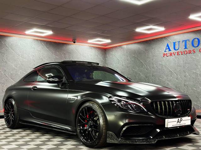 2016 Mercedes-Benz C Class 4.0 C63 S Premium 2dr Auto DMS STAGE 2 640 BHP LSD OVER 10K SPEND SATIN BLACK BUCKETS