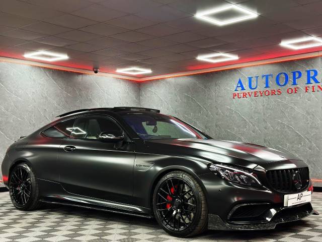 2016 Mercedes-Benz C Class 4.0 C63 S Premium 2dr Auto DMS STAGE 2 640 BHP LSD OVER 10K SPEND SATIN BLACK BUCKETS