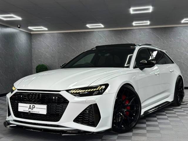 Audi RS6 4.0 RS 6 TFSI Quattro Carbon Black 5dr Tiptronic HIGH SPEC Estate Petrol White