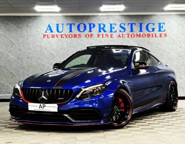 Mercedes-Benz C Class 4.0 C63 S Premium Plus 2dr 9G-Tronic FACLIFT MODEL STAGE 2 PURE TUNING 650 FORGED F1 ALLOYS 10K UPGRADES Coupe Petrol Blue