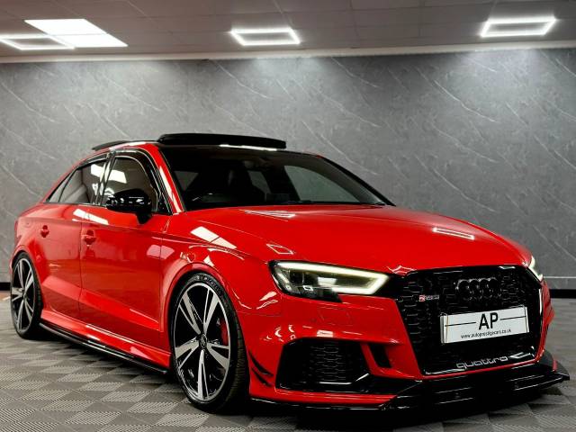 2018 Audi RS3 2.5 Quattro 4dr S Tronic INFINIT STAGE 2 + 560 OVER 10K UPGRADES PANROOF RED BUCKETS DESIGN PACK