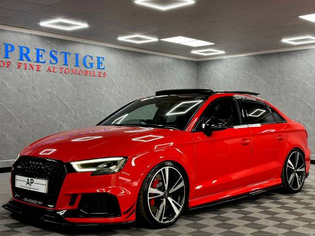 Audi RS3 2.5 Quattro 4dr S Tronic INFINIT STAGE 2 + 560 OVER 10K UPGRADES PANROOF RED BUCKETS DESIGN PACK Saloon Petrol Red