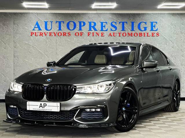 2017 BMW 7 Series 3.0 730d M Sport 4dr Auto 15K FACTORY EXTRAS BLACK PACK SUNROOF SOFT DOORS 360 CAMS EXCLUSIVE COLOURS