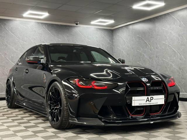 BMW M3 3.0 xDrive Competition M 4dr Step Auto ULTIMATE MSLSTAGE 2 + 750 40K SPEND 1 OWNER AS NEW 2023 MODEL Saloon Petrol Black