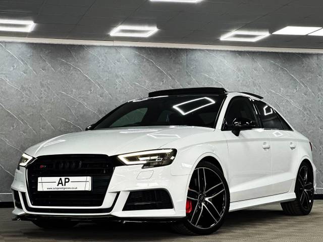 Audi S3 Saloon 2.0 S3 TFSI Quattro Black Edition 4dr S Tronic Saloon Petrol White