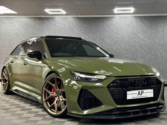 Audi RS6 4.0 Quattro Vorsprung 5dr Tiptronic QST STAGE 2 770 URBAN EDITION OLIVE GREEN VOSSANS 25K EXTRAS Estate Petrol Green