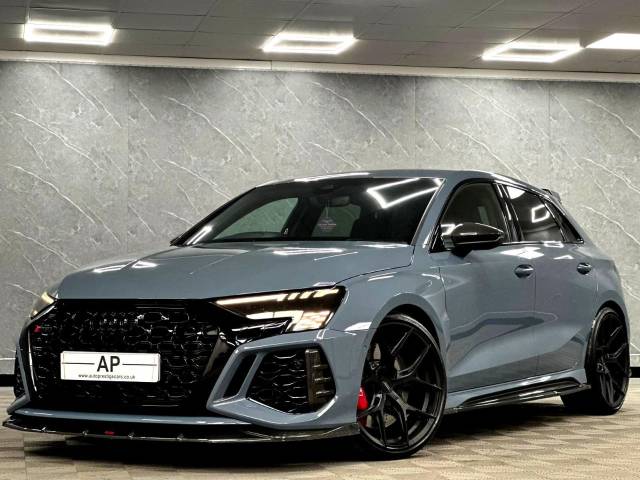 2023 Audi RS3 2.5 RS 3 TFSI Quattro Carbon Black 5dr S Tronic FULL URBAN CARBONEDITION|MILLTEK