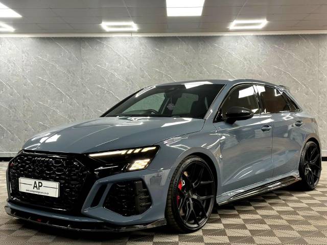 2023 Audi RS3 2.5 RS 3 TFSI Quattro Carbon Black 5dr S Tronic FULL URBAN CARBONEDITION|MILLTEK