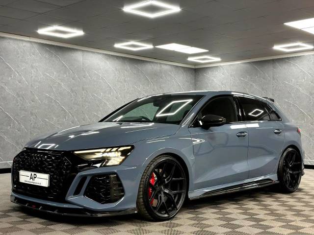 Audi RS3 2.5 RS 3 TFSI Quattro Carbon Black 5dr S Tronic FULL URBAN CARBONEDITION|MILLTEK Hatchback Petrol Grey
