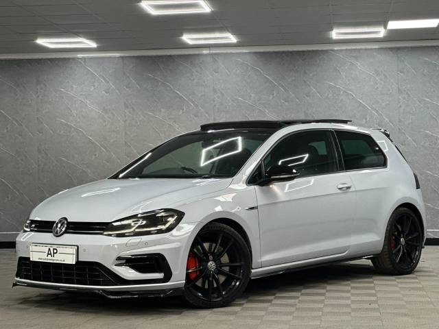 Volkswagen Golf 2.0 TSI 310 R 3dr 4MOTION DSG AKRAPOVIC PAN ROOF PEARL WHITE 7.5 MODEL Hatchback Petrol Silver